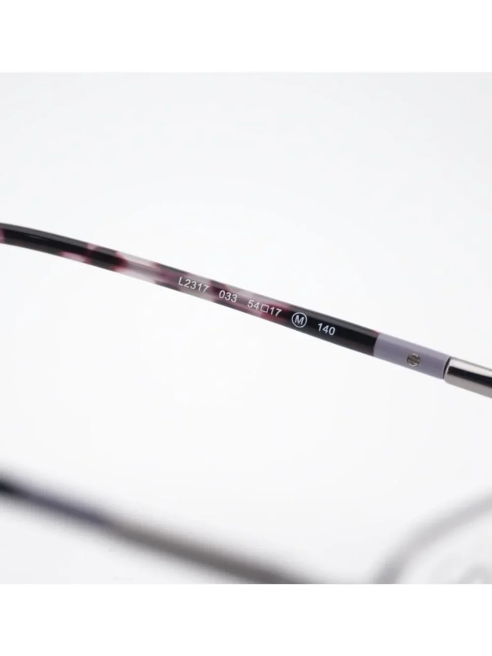 Lacoste L2317 033 Eyeglasses Gunmetal 54mm Rectangle Frame